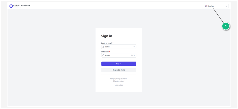How to sign in to Rental Booster